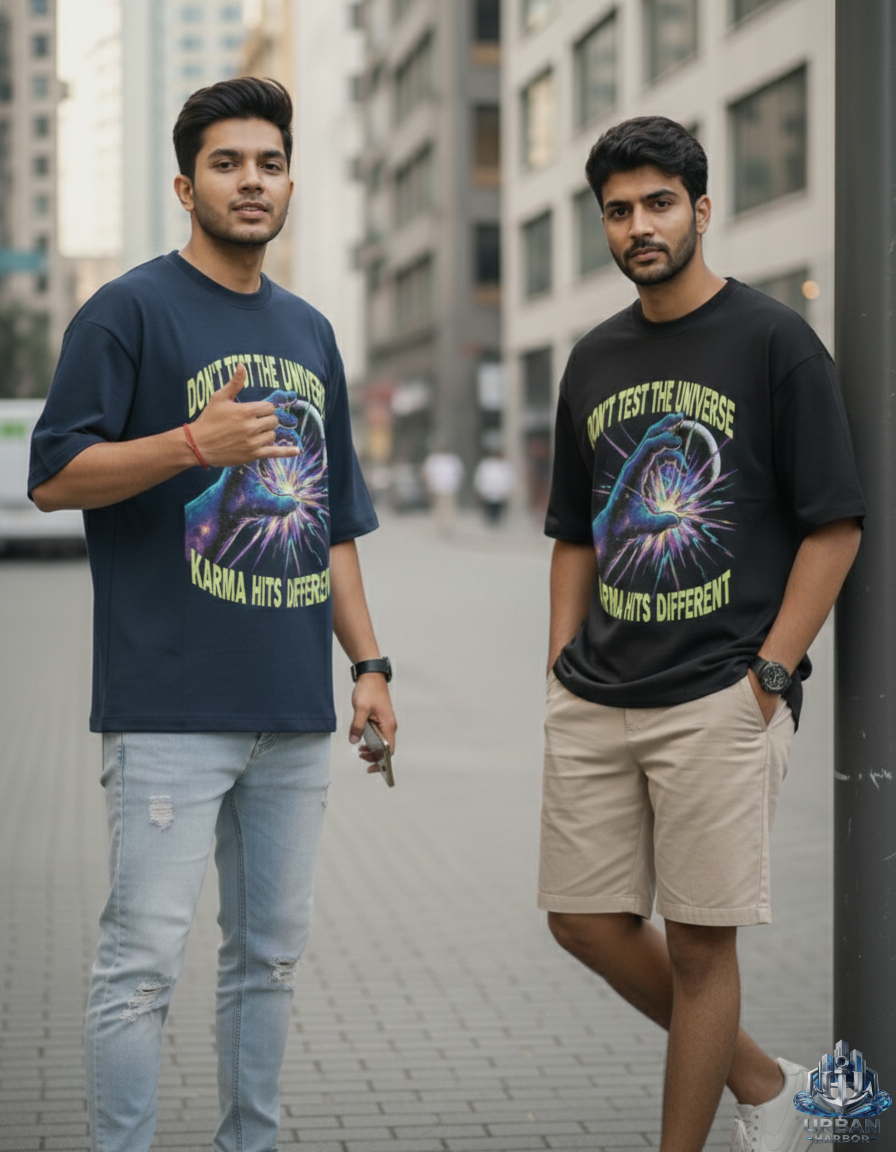 Karma Hits Different – Universe Test Tee