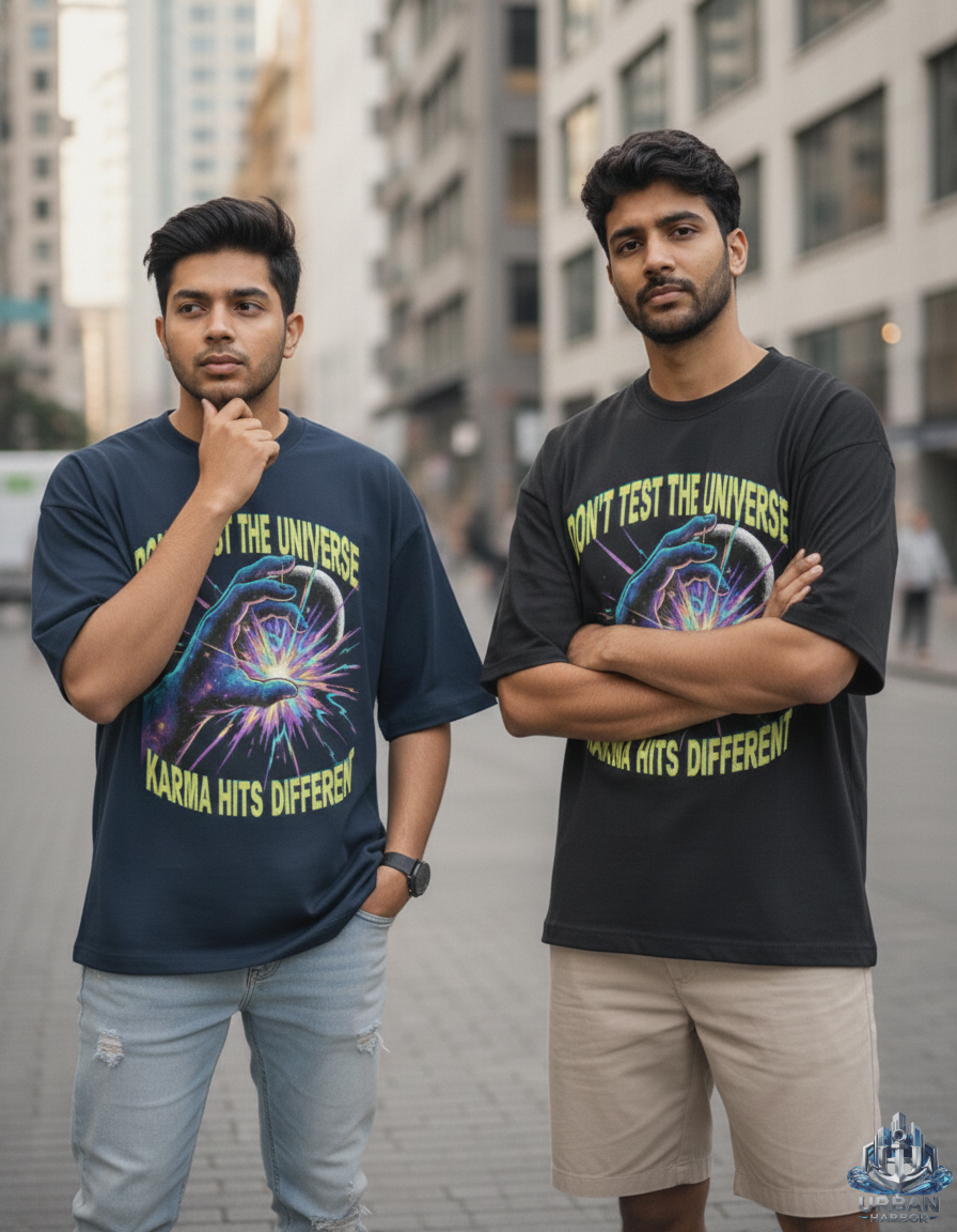 Karma Hits Different – Universe Test Tee