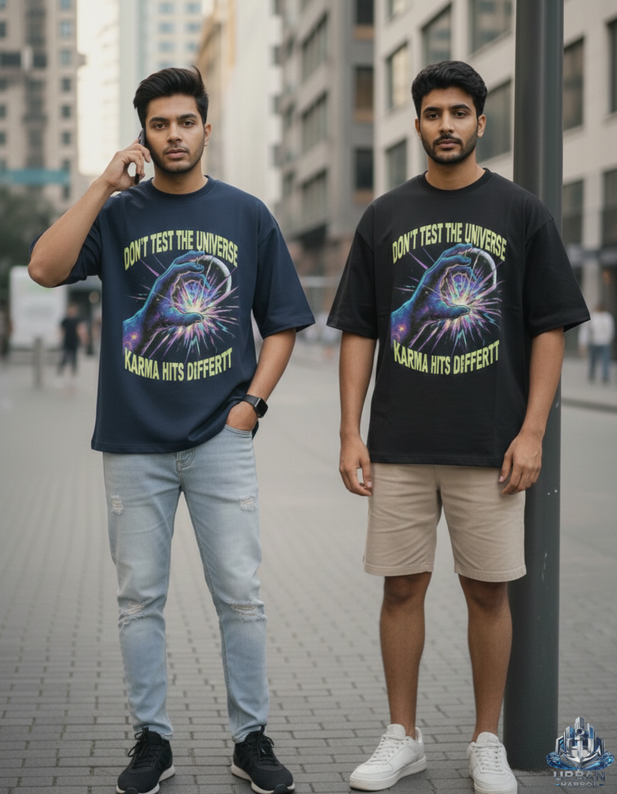 Karma Hits Different – Universe Test Tee