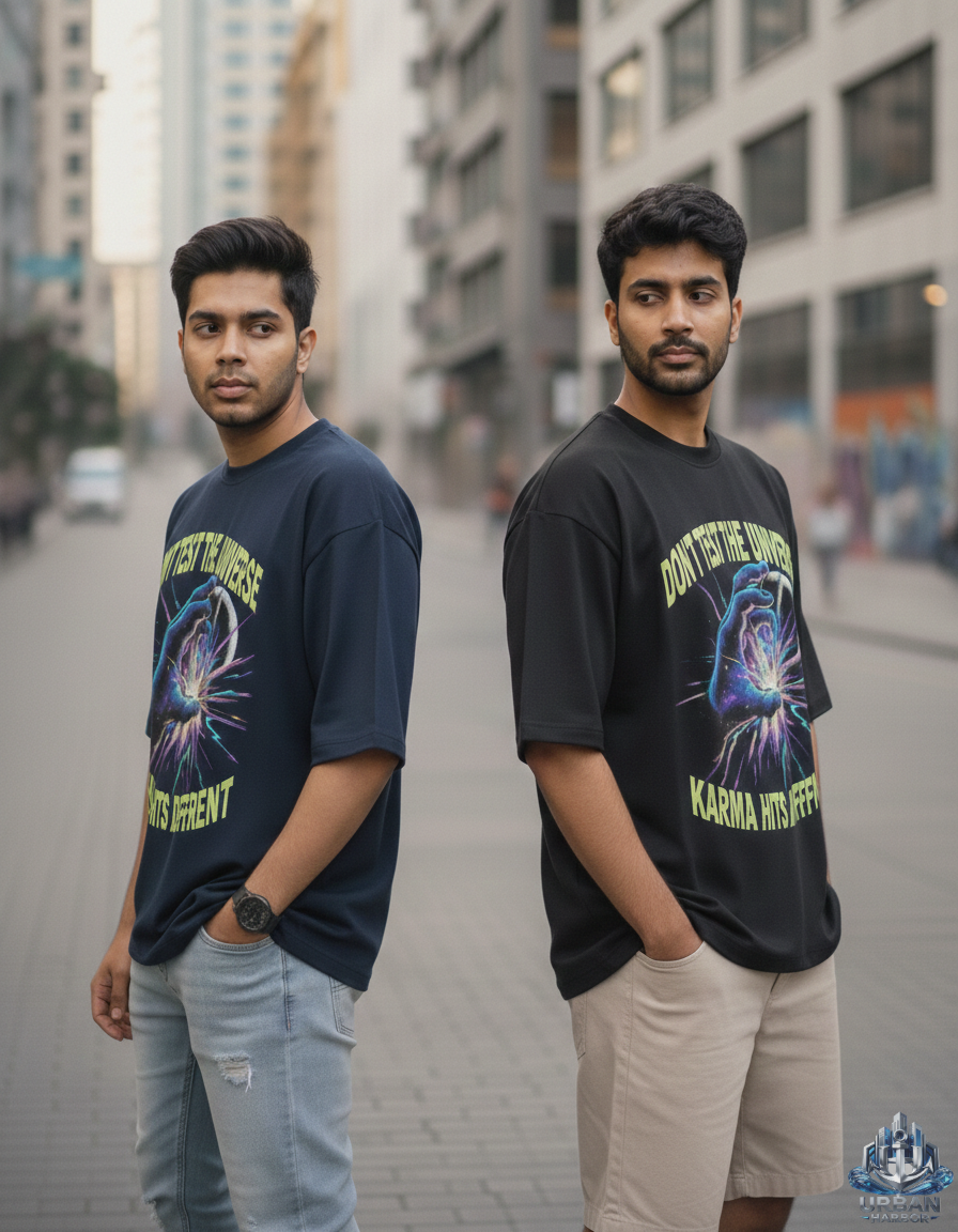 Karma Hits Different – Universe Test Tee